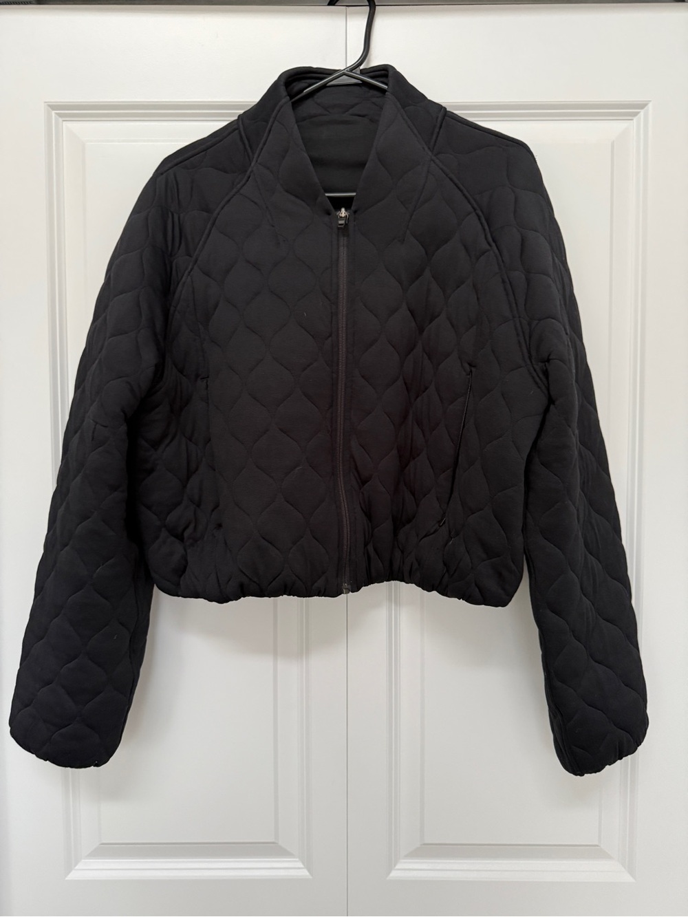 lululemon athletica Black Quilted Bomber Jacket